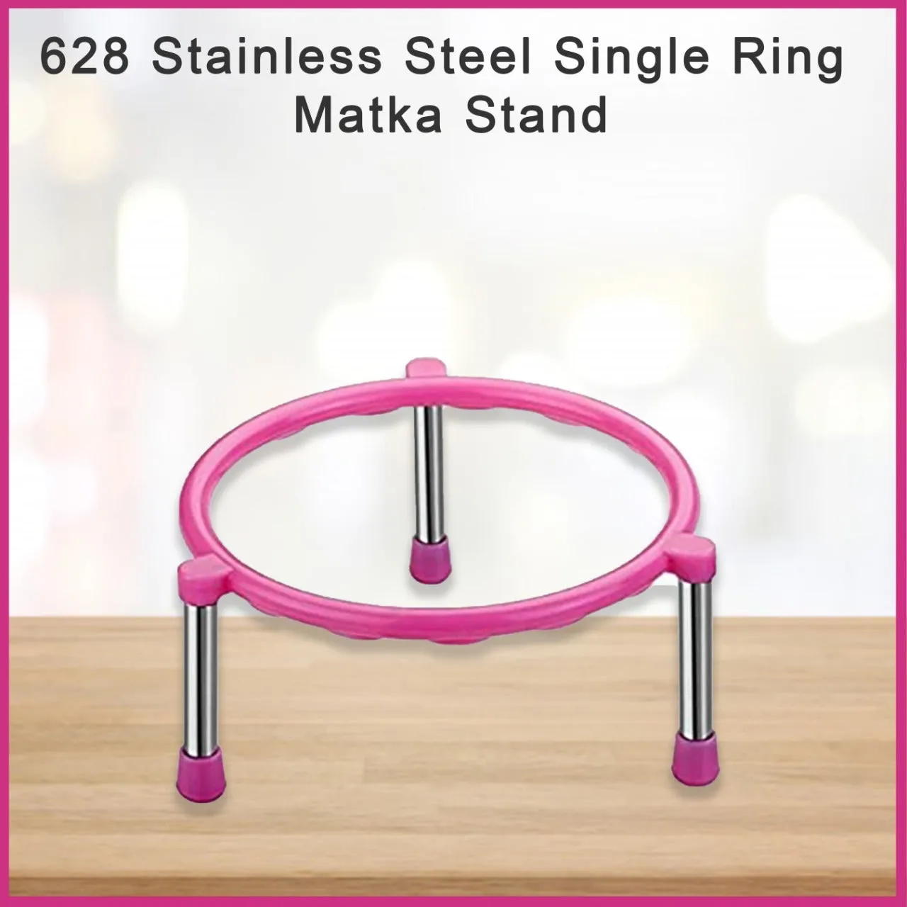 0628 Stainless Steel Single Ring Matka Stand