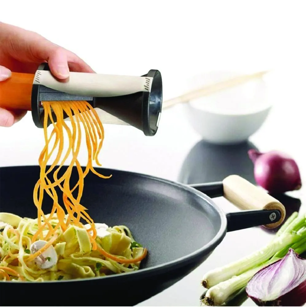 0721 Spiralizer Vegetable Cutter Grater Slicer With Spiral Blades