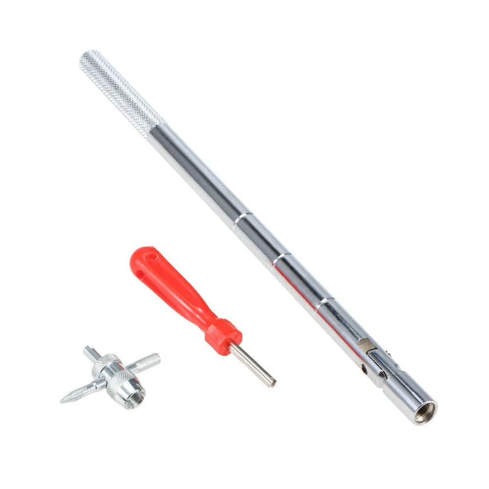 1 Set Tyre Valve Core Repairing Tools Kit Car Tyre Valve Stem Puller Core Remover Repairing  Tools Kit for Motorcycle Bicycle