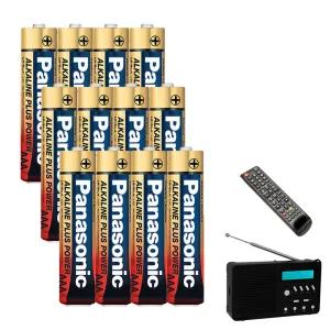 12 Pack AAA Batteries Alkaline Plus Power Triple A Battery 1.5V Long Lasting Set