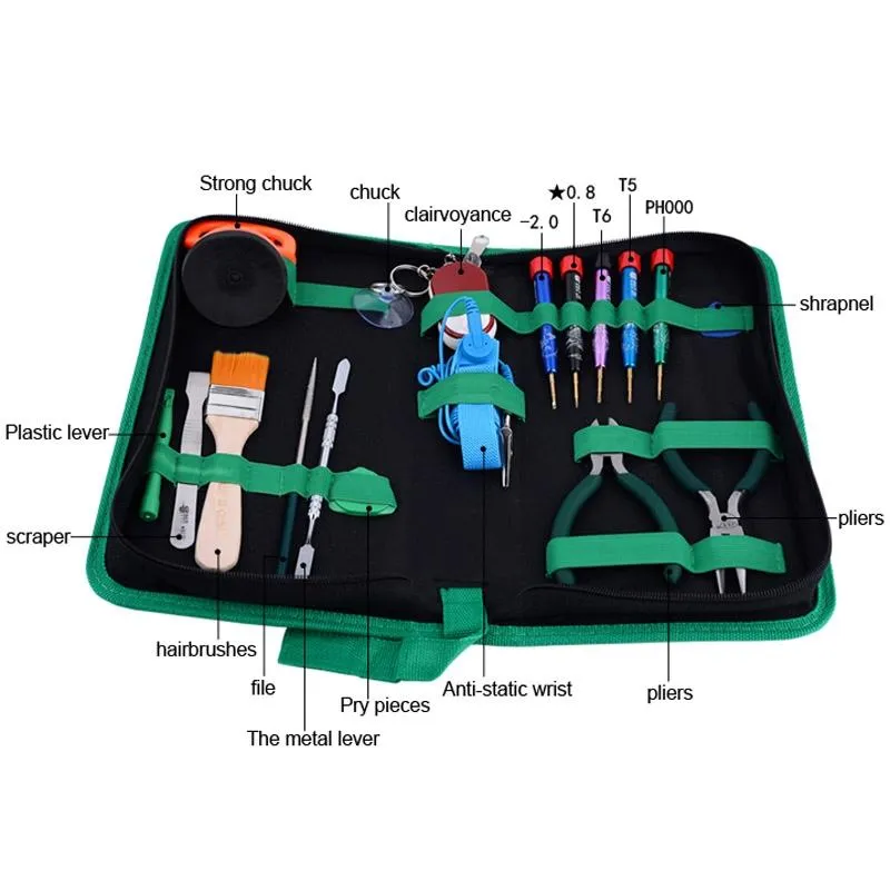 17-in-1 Professional Repair Tool Set for Mobile and Laptop