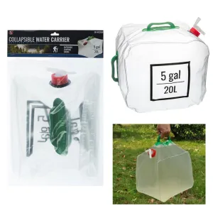 20L Collapsible Water Container Camping Water Storage Carrier Foldable Portable