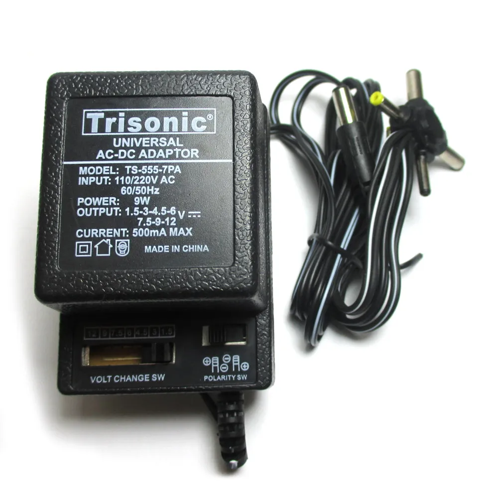 AC DC Universal Power Adapter output 1.5V to 12V 6 Plugs Selection 110-220V Volt
