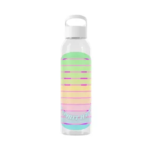 Aesthetic Happy Spirit Happy Life Water Bottle, Aesthetic Pink Bottle, Smile Face, Trendy Tumblr Bottle, Happy Mind Tumbler, BPA Free Bottle