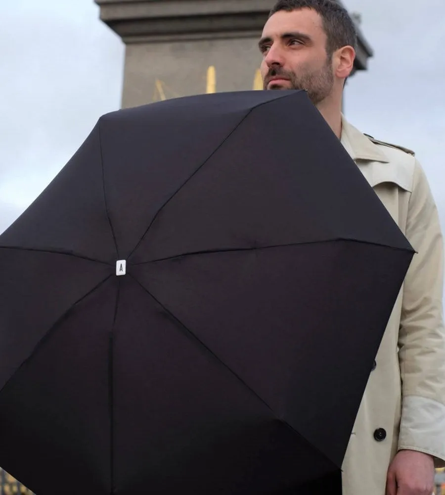 Anatole Micro Collapsible Umbrella - Black Jane