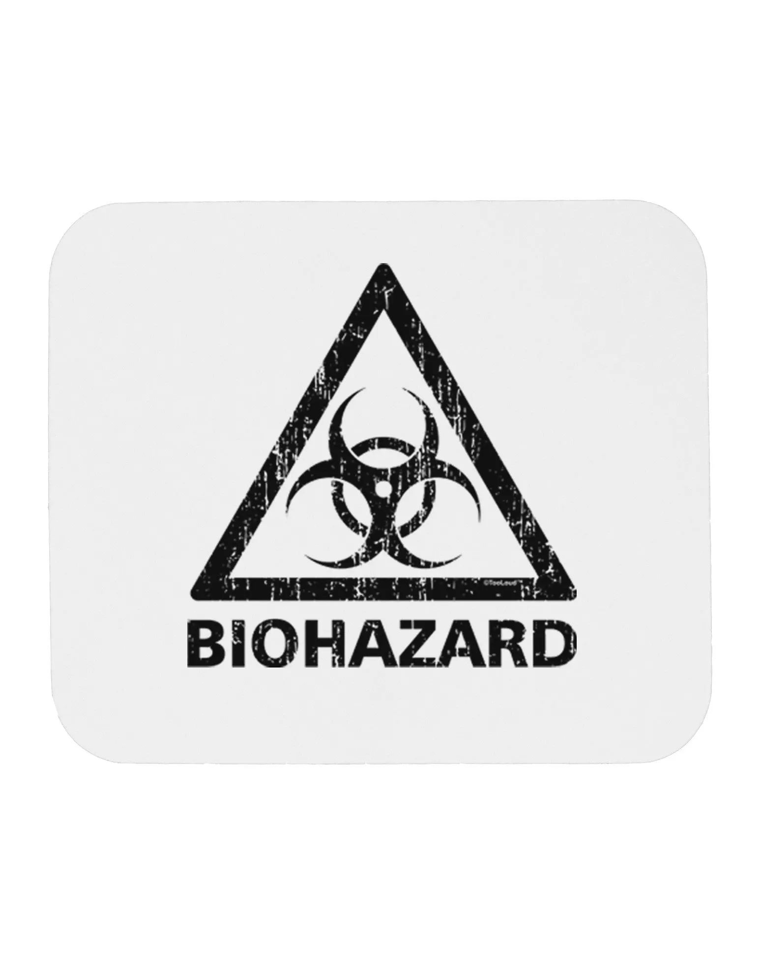 Biohazard Sign Distressed Mousepad
