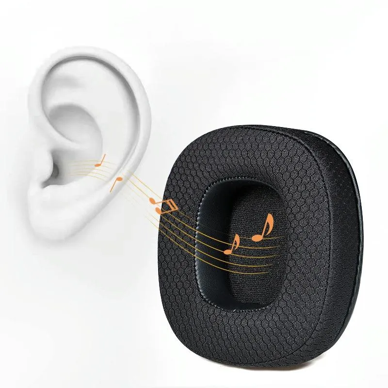 Breathable Headphone Covers - 1 Pair - Ice Silk Gray - Xiberia S21 / T20