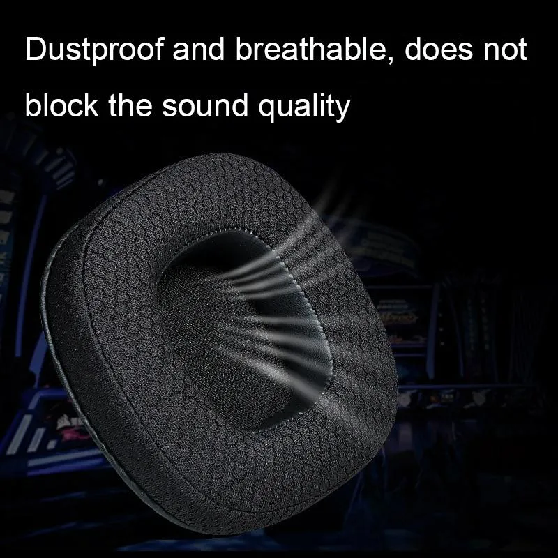 Breathable Headphone Covers - 1 Pair - Ice Silk Gray - Xiberia S21 / T20