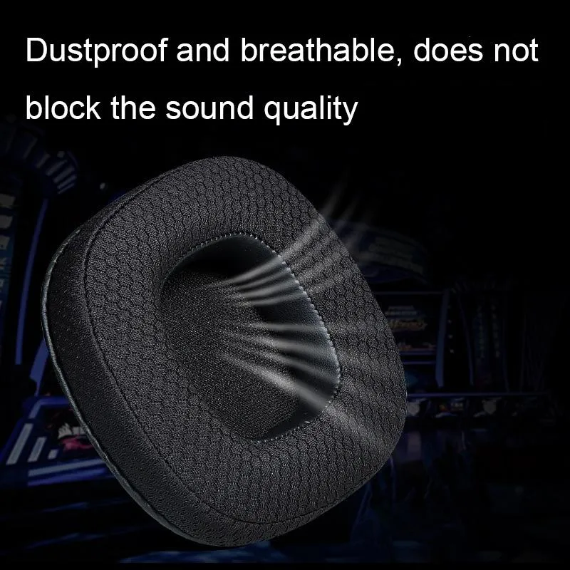 Breathable Headphone Covers for Xiberia S21 / T20 - Gray Leather 1 Pair
