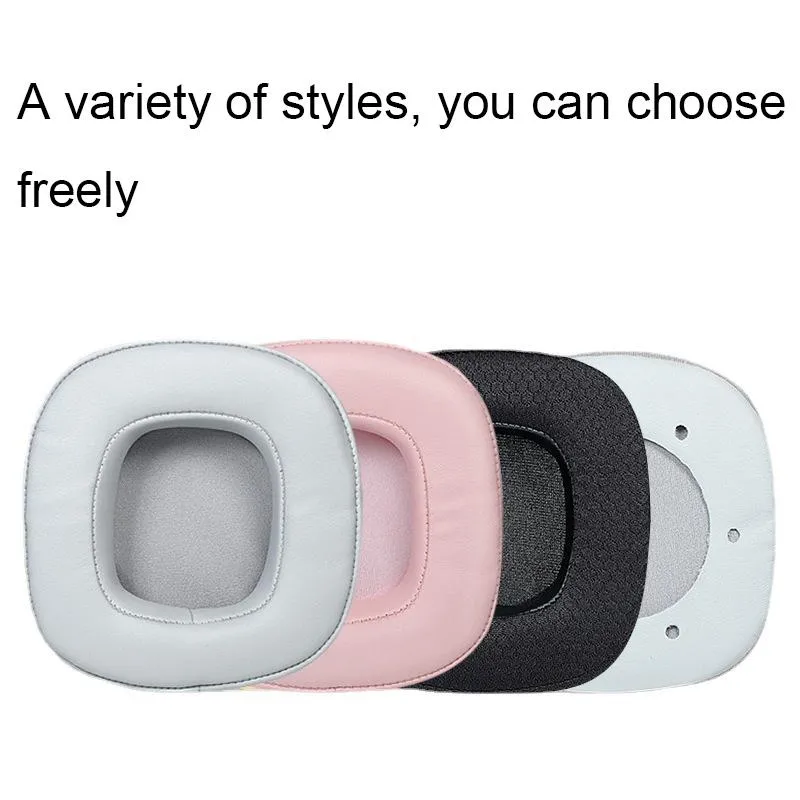 Breathable Headphone Covers for Xiberia S21 / T20 - Gray Leather 1 Pair