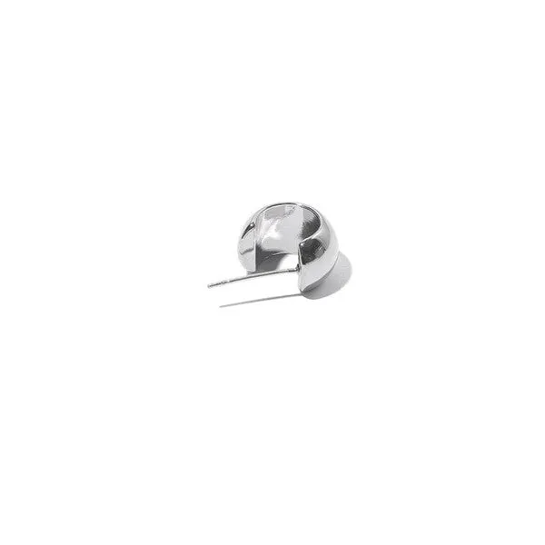 Classic Dome Circle Earrings
