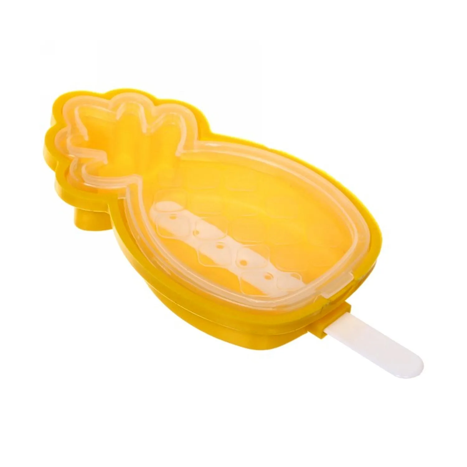 Durable Pineapple Shape Ice Candy Cream Mould Silicone Popsicle Mold Ice Pop DIY Kitchen Tool Ice Molds