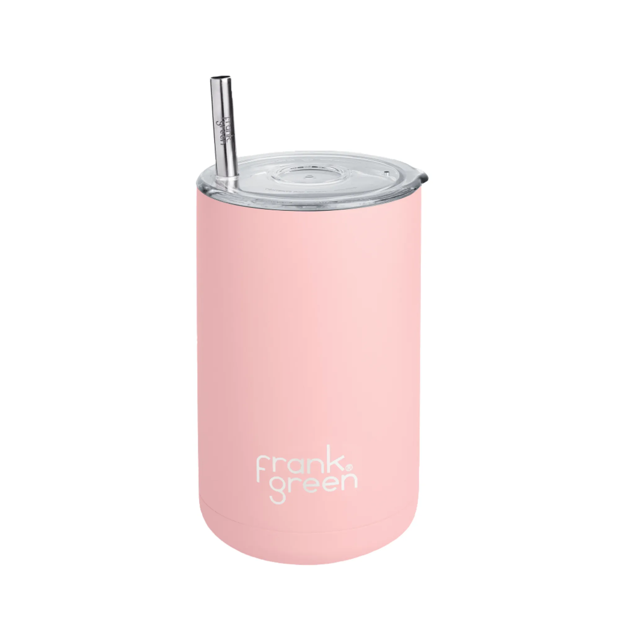 Frank Green Iced Coffee Cup with Straw Blushed