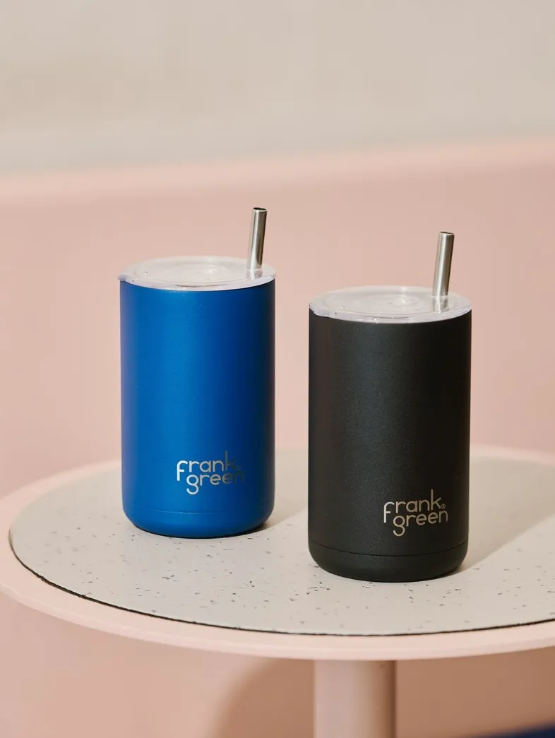 Frank Green Iced Coffee Cup with Straw Midnight