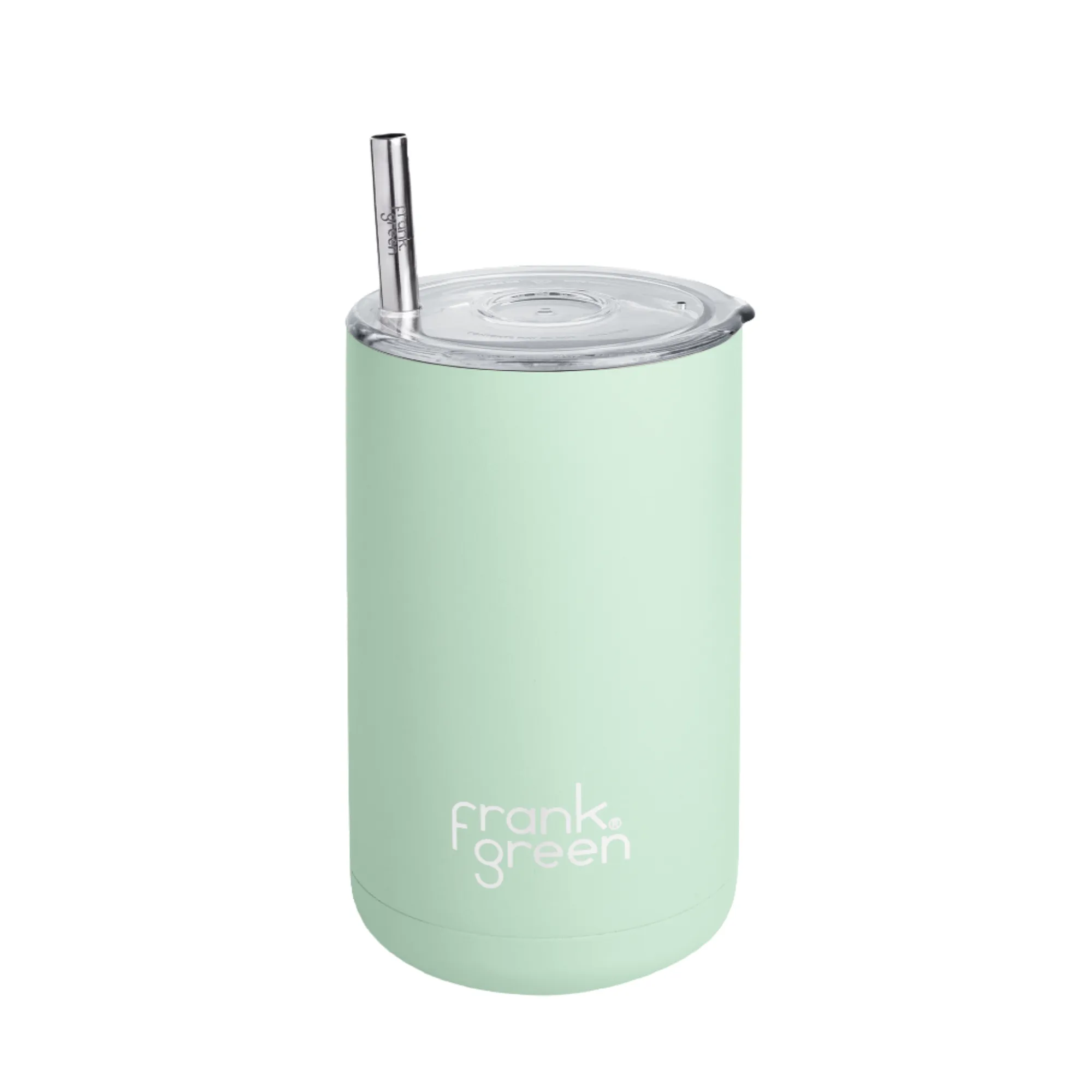 Frank Green Iced Coffee Cup with Straw Mint Gelato