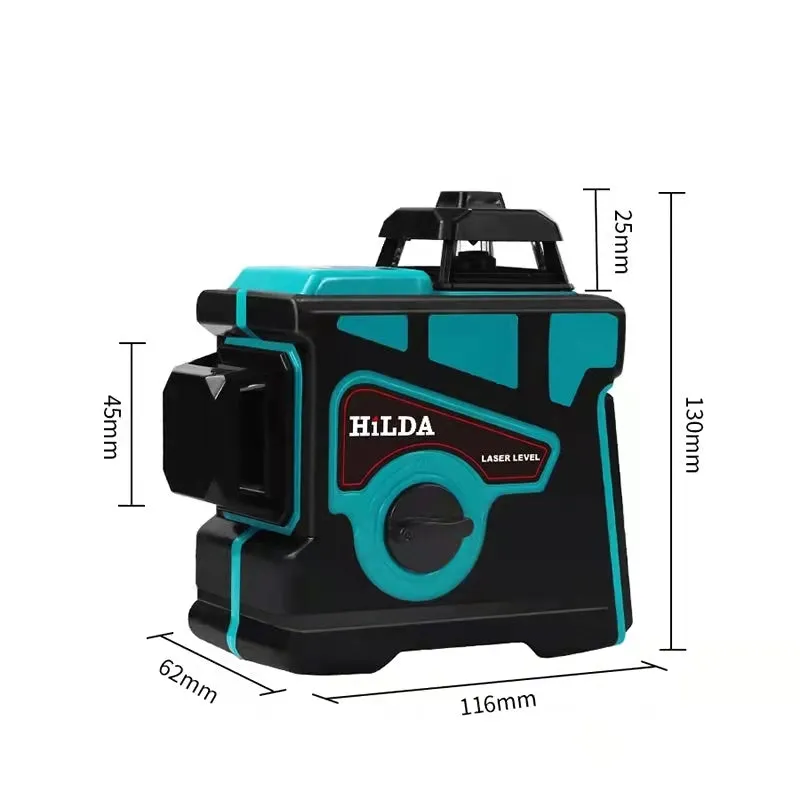 Hot Infrared Level Laser Level 12 Lines 3D Self-Leveling 360 Horizontal And Vertical Cross Super Powerful Green Laser Beam Line