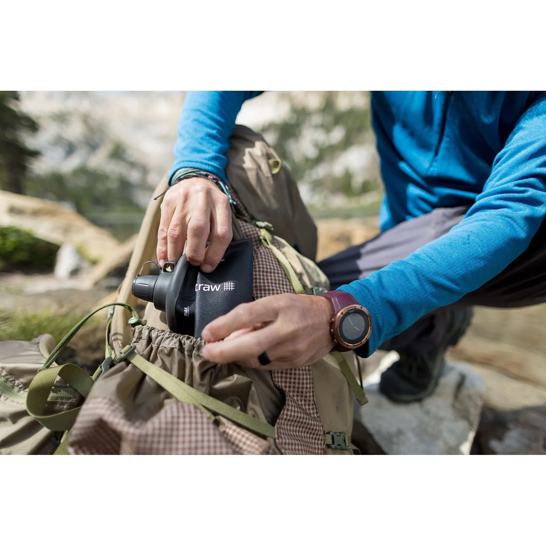 LifeStraw Peak Series 650ml Squeeze Bottle - Dark Grey