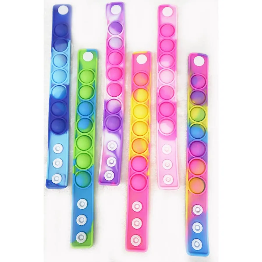 Multi-Color Push Pop Bubble Fidget Bracelet