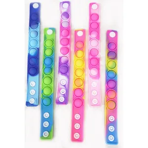 Multi-Color Push Pop Bubble Fidget Bracelet