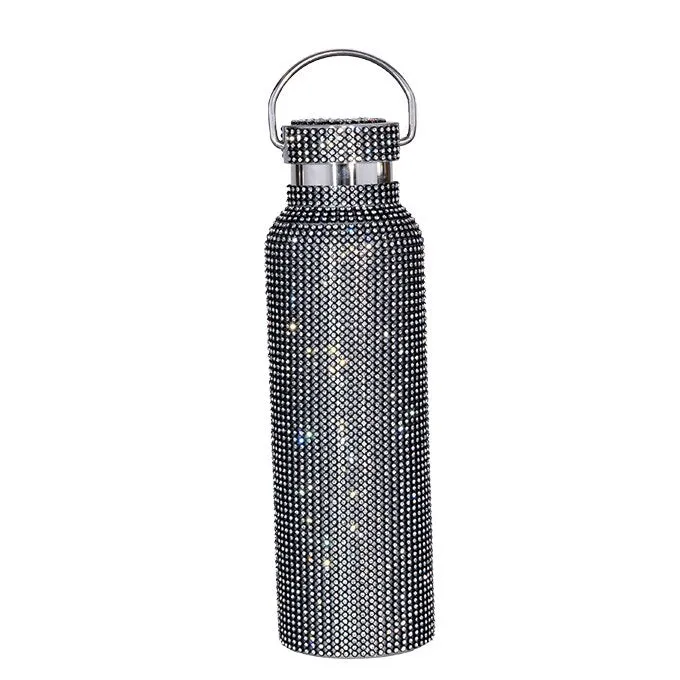 New Diamond Thermos Bottle 304 Stainless Steel Water Bottle for Girls Thermos Cup Tea Coffee Mug for Adult Keep Warm and Cold
