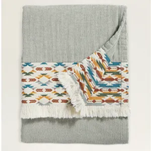 Organic Cotton Fringed Throw