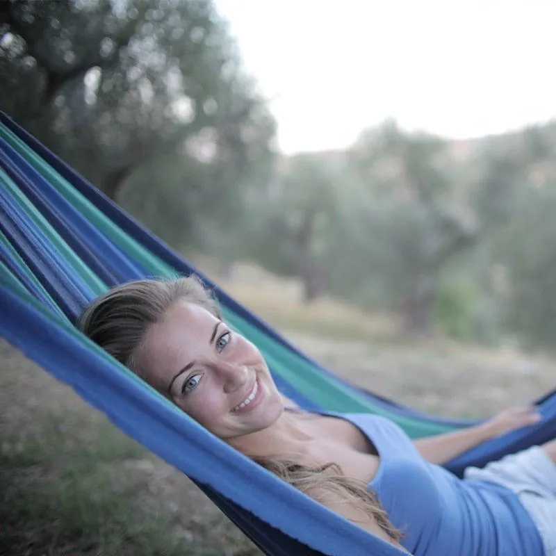 Portable Canvas Hammocks Indoor Outdoor