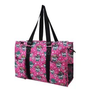 !SALE! Disco Cowgirl NGIL Zippered Caddy Large Organizer Tote Bag