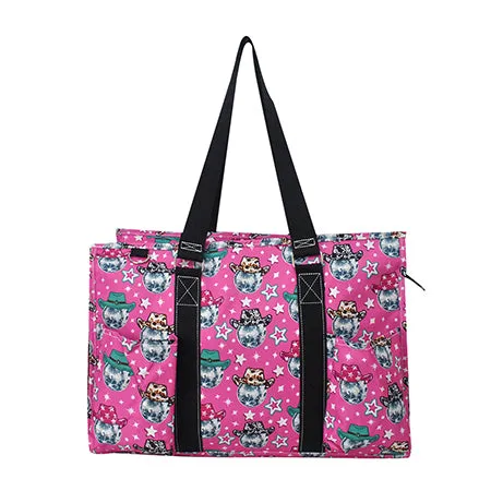 !SALE! Disco Cowgirl NGIL Zippered Caddy Large Organizer Tote Bag