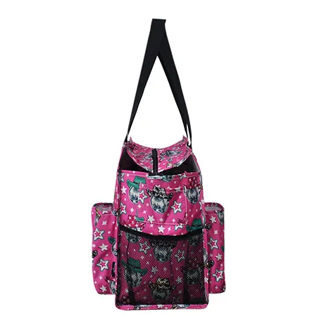 !SALE! Disco Cowgirl NGIL Zippered Caddy Large Organizer Tote Bag