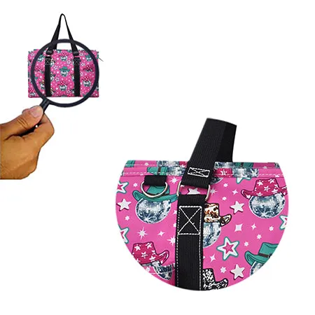 !SALE! Disco Cowgirl NGIL Zippered Caddy Large Organizer Tote Bag