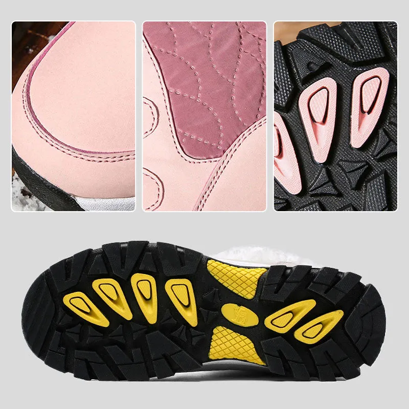 Womens Trendy Outdoor Waterproof Non-Slip Snow Boots