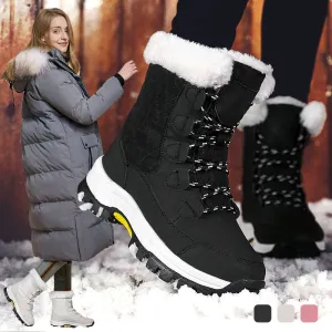 Womens Trendy Outdoor Waterproof Non-Slip Snow Boots
